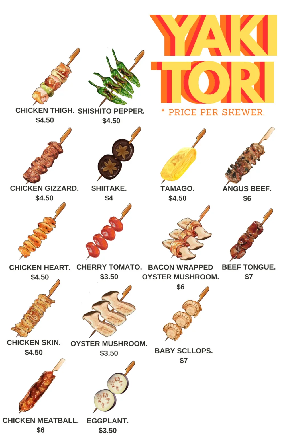 Kinda Izakaya menu, page 8 of 20
